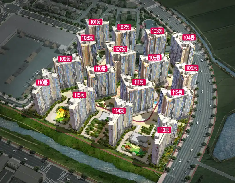 단지배치도